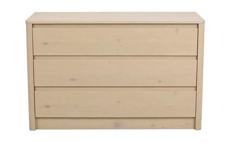 Melstone byrå 3L 110 H70 vitpigmenterad ek
