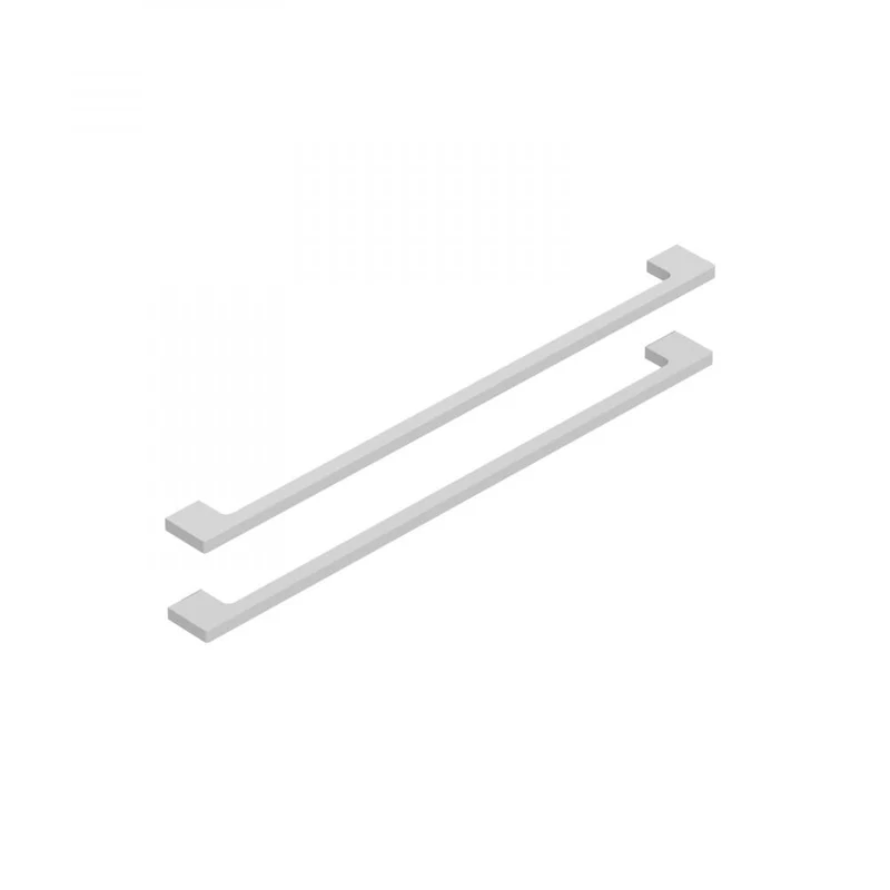 Handtag - 40 cm - Modell B - Borstad aluminium - Bath Deluxe