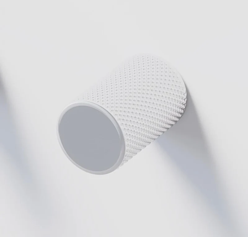 Handtag - I - 2 st, ø 1,7 cm, Borstad aluminium