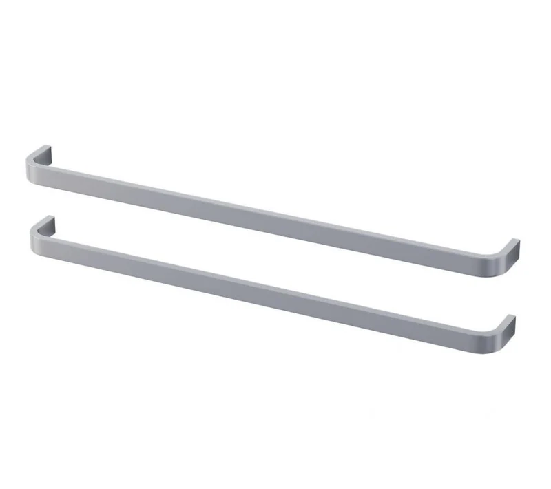 Handtag - M - 2 st, 39 cm, Borstad aluminium
