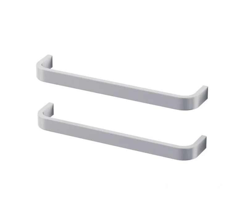 Handtag - M - 2 st, 19,8 cm, Borstad aluminium