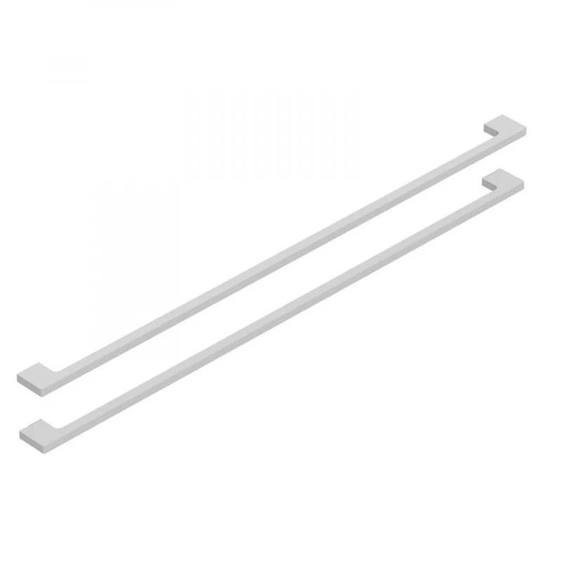 Handtag - 60 cm - Modell B - Borstad aluminium - Bath Deluxe