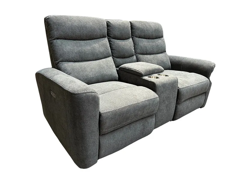 Chicago 2-sits soffa med el-recliner - Demo ex
