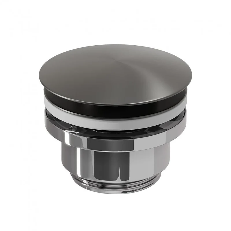 Bottenventil 1 1/4" - click-clack - Gun Metal - Rødby