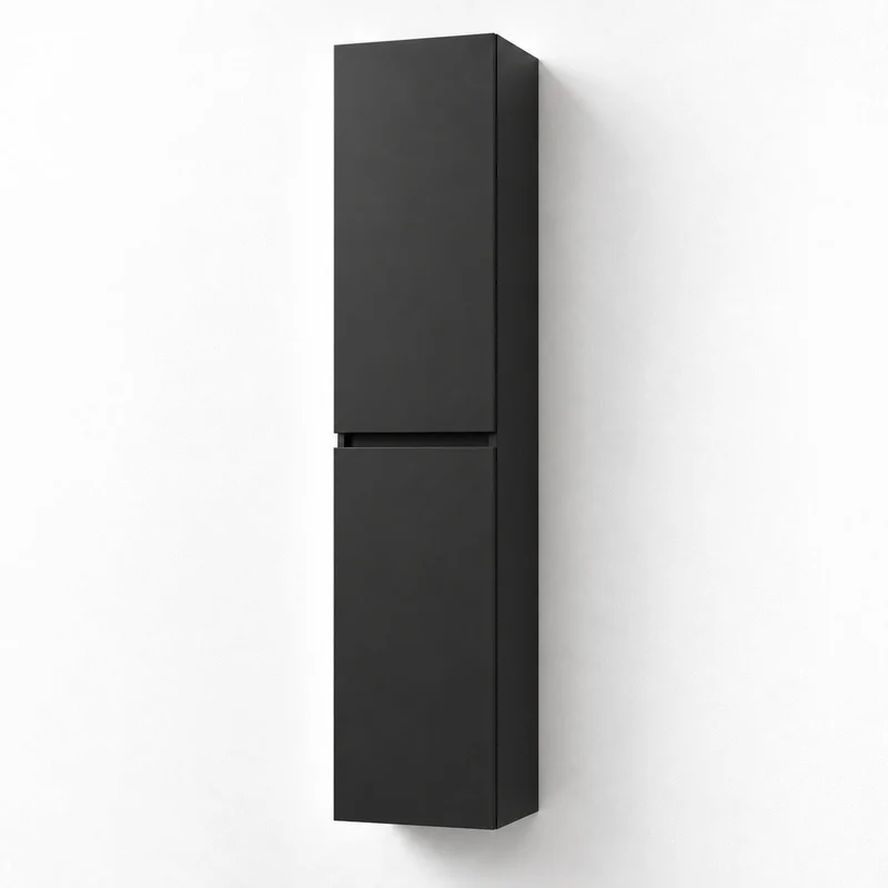 Högskåp - 30x31x174 cm - 2 Skåpsdörr - matt svart - Kenwood