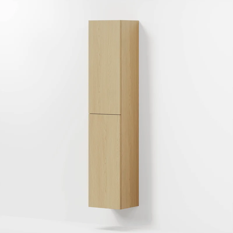 Högskåp med klassiska dörrar - 35x32x174 cm - ek - Viborg