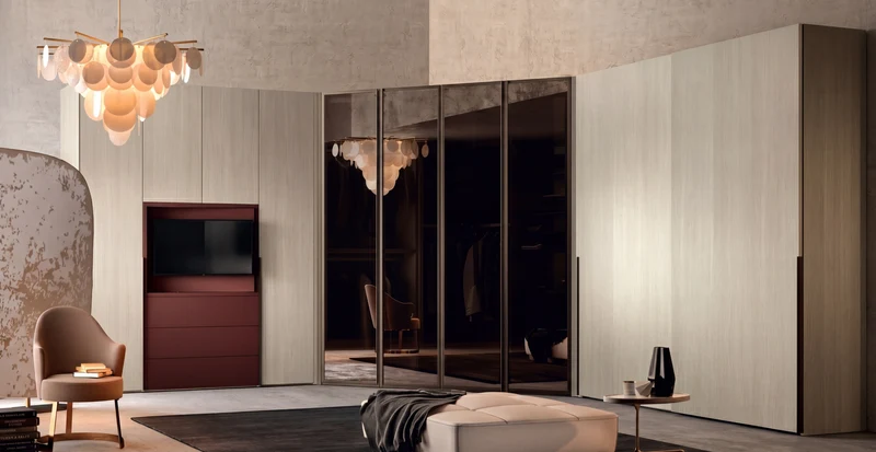 Portal With "Fittings" For Corner Closure With Folding Doors P628