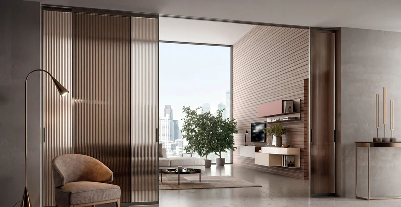 Portals Sliding Door Portal with Recessed Ceiling Track P624