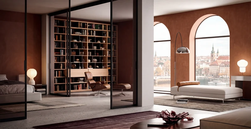 Portals Sliding Glass Portal With Ceiling Tracks P622