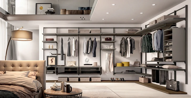 Wall Mounted Cabins Orion Corner Walk-In Closet O423
