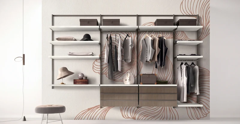 Wall Mounted Cabins Walk-In Wardrobe Orion Linear O422