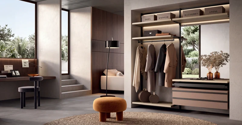 Wall Mounted Cabins Walk-In Wardrobe Orion Linear O421