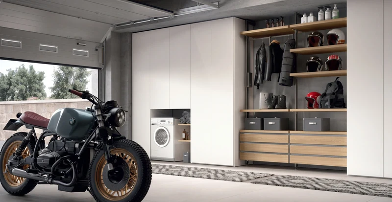 Cabin With Masts Virgo Walk-In Closet Between Two Hinged Wardrobes V326