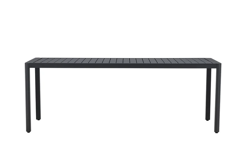 Giardini Matbord 200x90 – Svart Aluminium