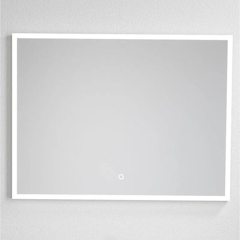 Rektangulär LED-spegel 100x75 cm - dimbar med kallt/varmt ljus - Fornæs