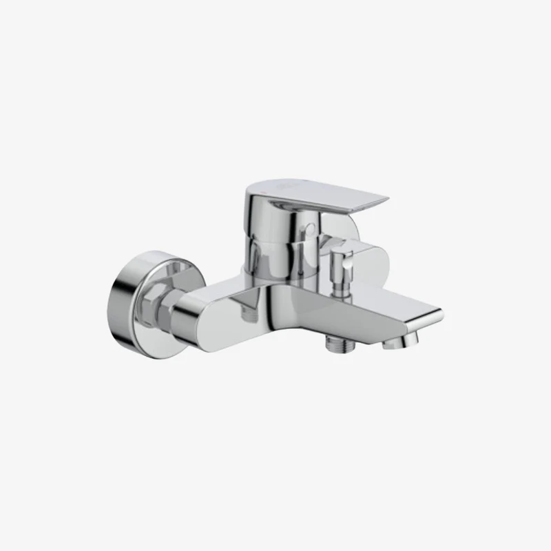 Ideal Standard Tesi Chrome Brass Wall Mounted Exposed Bath & Shower Mixer 207 x 117 x 182 mm