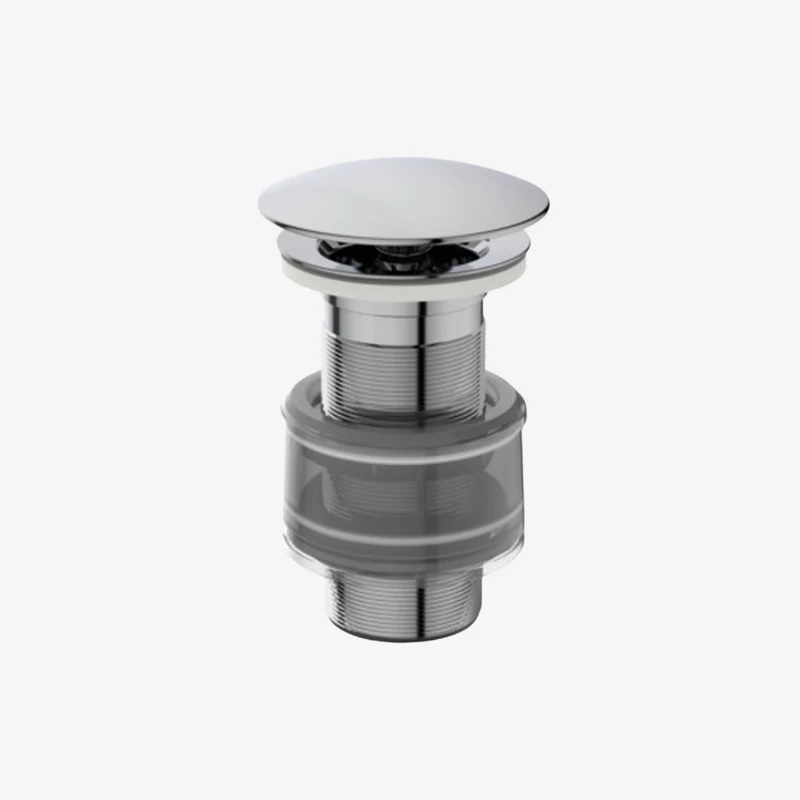 Ideal Standard Multisuite Chrome Metal SmartShine Domed Freeflow Unslotted Basin Waste 72 × 72 mm