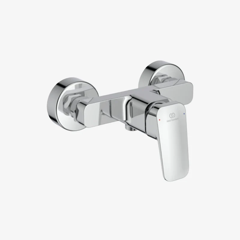Ideal Standard Ceraplan Chrome Brass Wall Mounted Exposed Shower Mixer 207 x 117 x 142–147 mm