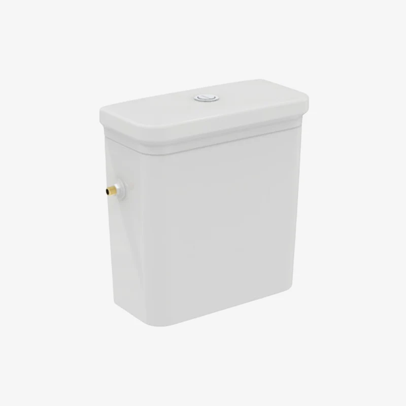 Ideal Standard Calla Vitreous China Close-Coupled Glossy White Toilet Cistern with 6/3L Dual Flush 395 x 180 mm