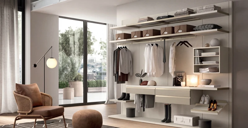 Rack Cabins Gemini Linear Walk-in Closet G223