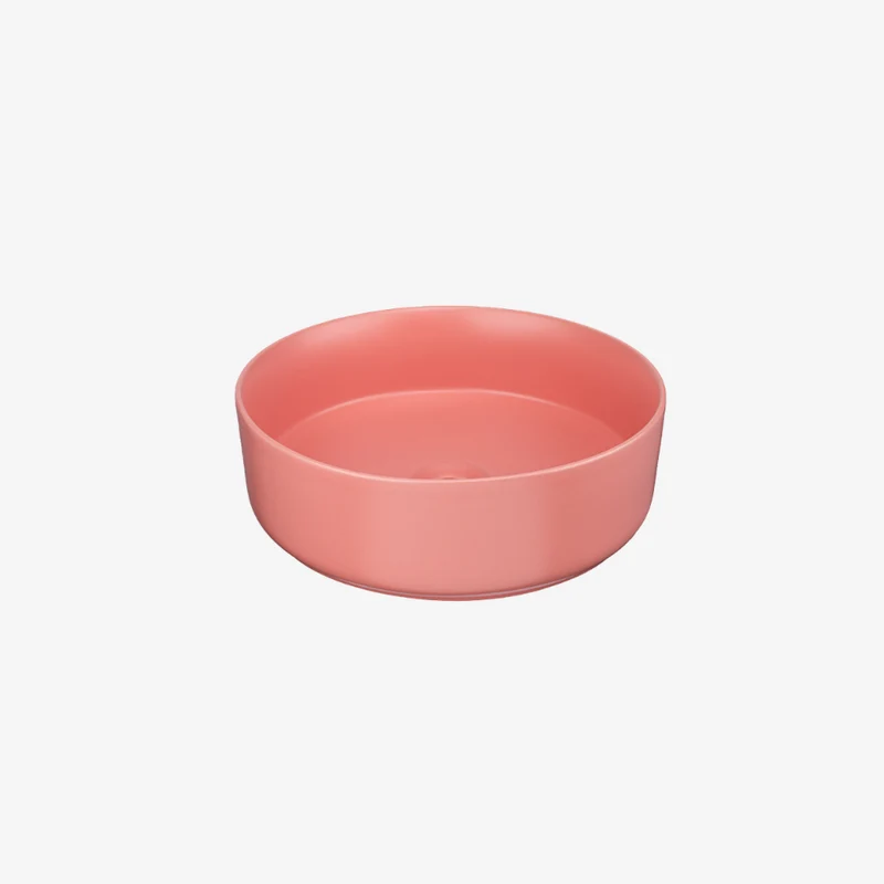 CLEA Spain Round Ceramic Above-Counter Wash Basin with Pop-Up Waste 360 x 360 x 115 mm