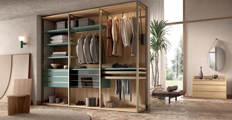 Shoulder Cabins Antares Walk-in Closet with Island A123
