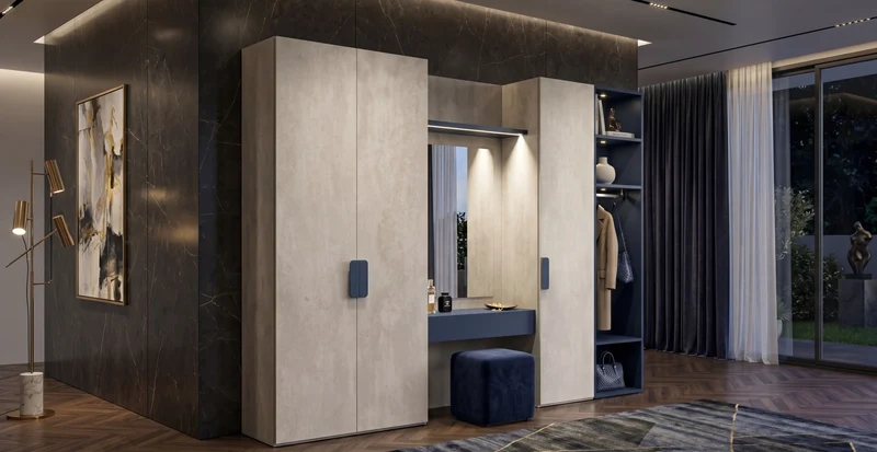 Utility Wardrobe with Hinged Doors Libeccio U453