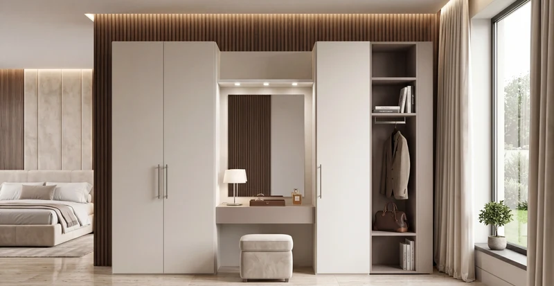Utility Wardrobe With Hinged Doors Libeccio U452
