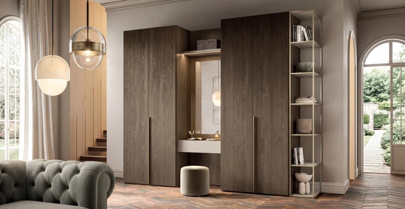 Utility Wardrobe with Hinged Doors Libeccio U451