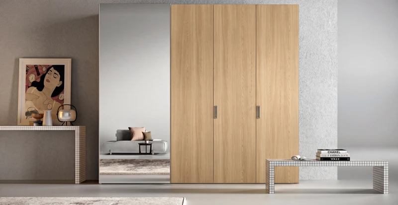 Combi Wardrobe, Libeccio Hinged Doors and Levante Sliding Doors C257