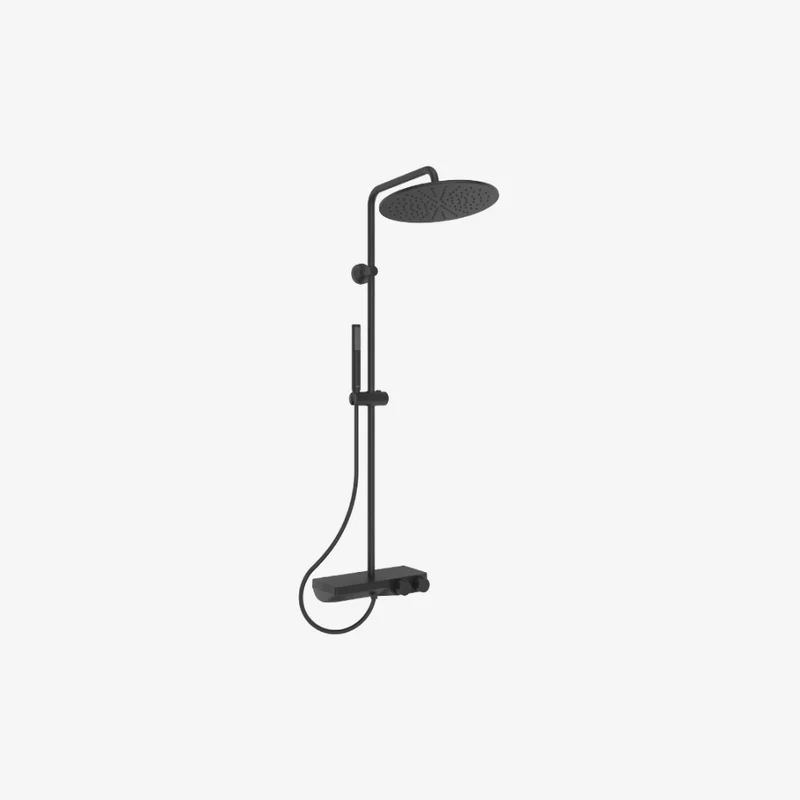 Ideal Standard Ceratherm S200 300 mm Rain Head Silk Black Matt Wall Mounted Shower System 314 x 522 x 1134 mm