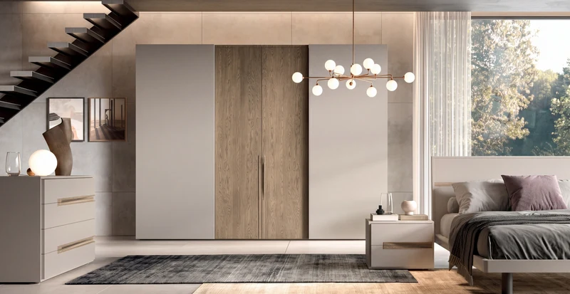 Combi Wardrobe, Libeccio Hinged Doors and Libeccio Sliding Doors C256