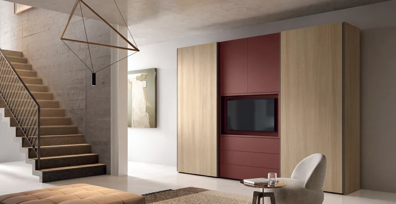 Combi Wardrobe, Libeccio Hinged Doors and Bora Sliding Doors C251