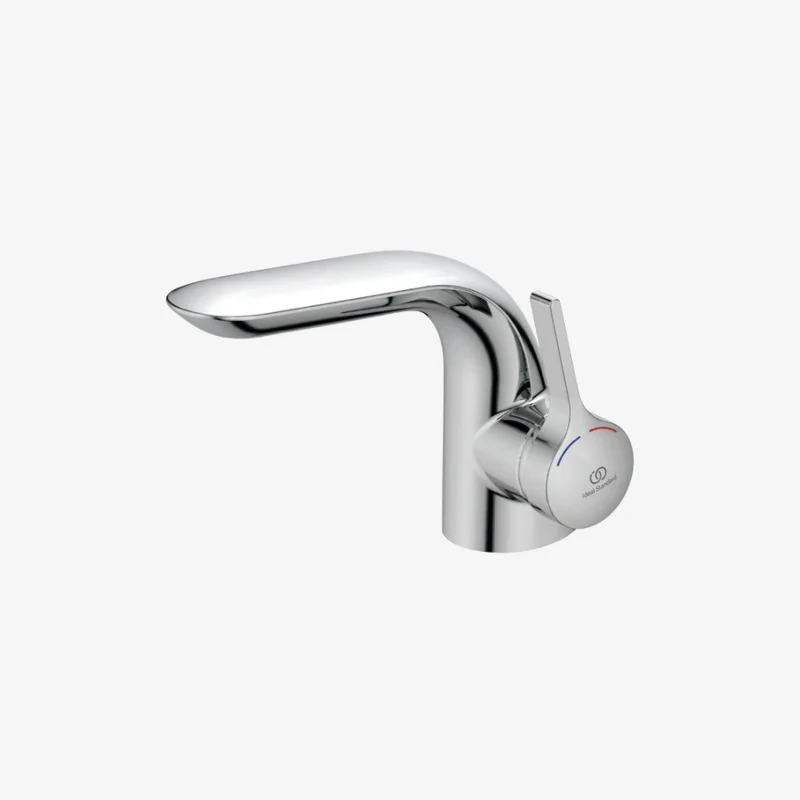 Ideal Standard Melange Brass Rim-Mounted Chrome Basin Mixer with Pop-Up Waste 201 x 93 x 138 mm