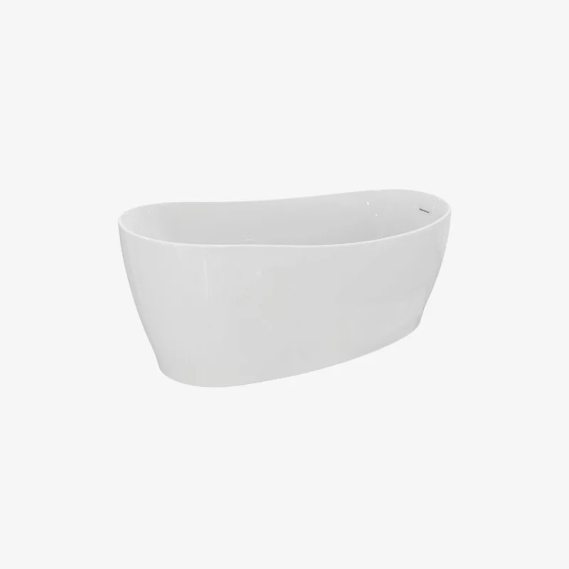 Ideal Standard Around K871501 Acrylic Freestanding Bathtub White Glossy & Silk White 1800 x 850 x 625 mm