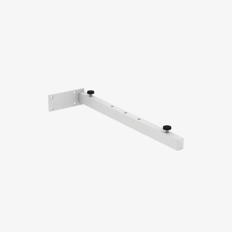 Ideal Standard Adapto Metal Matt Square Wall Mounted Bracket for 50 cm Deep Shelf 120 × 450 × 60 mm