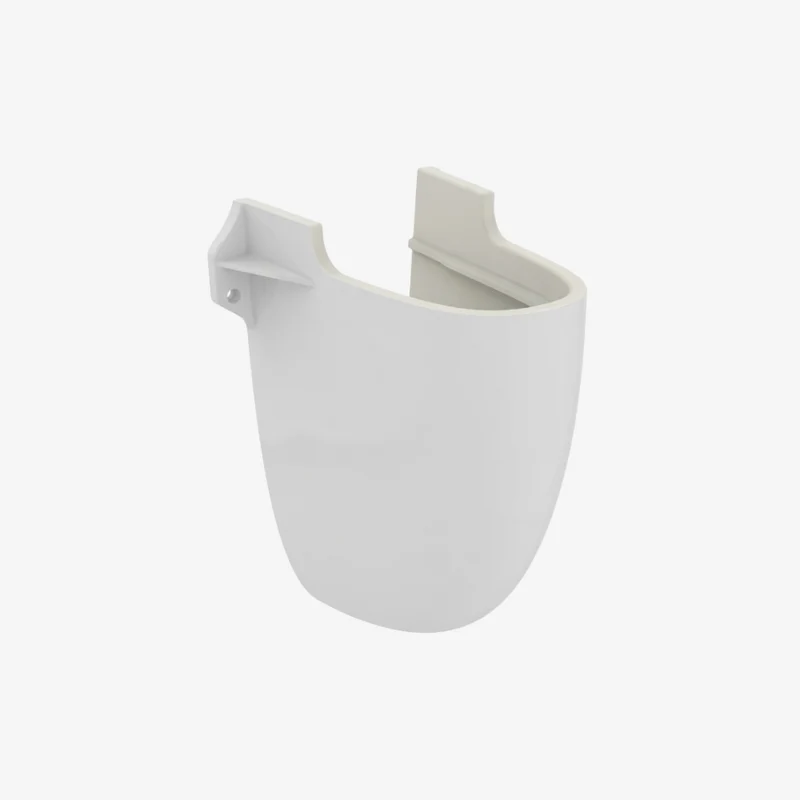 Ideal Standard Ecco Rounded Vitreous China Wall-Mounted White Glossy Large Semi-Pedestal 300 x 250 x 370 mm
