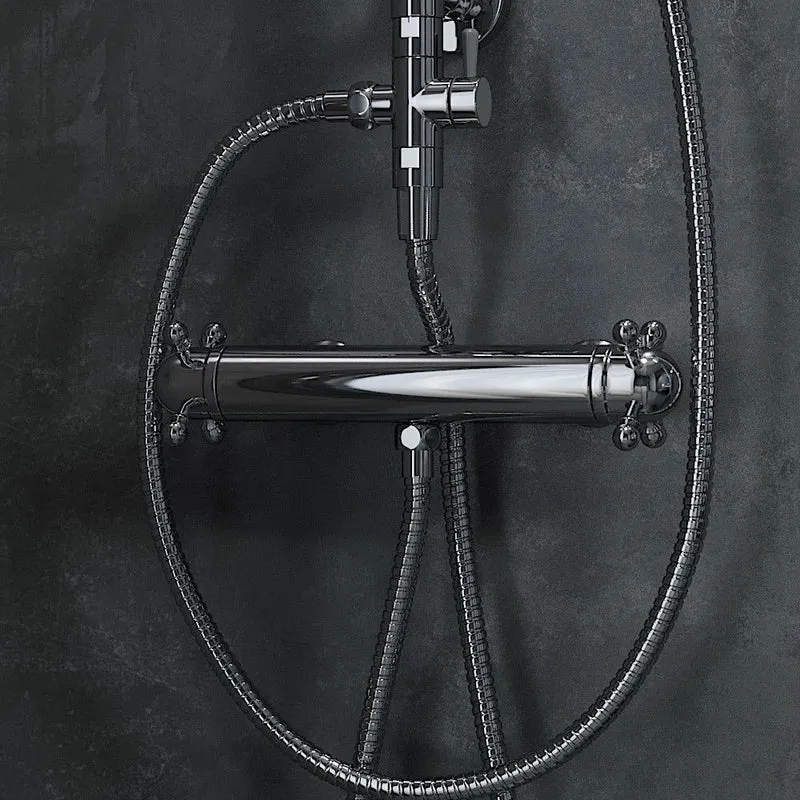 Termostatisk duschblandare med retrohandtag 150 mm c/c - Krom - Ærøskøbing