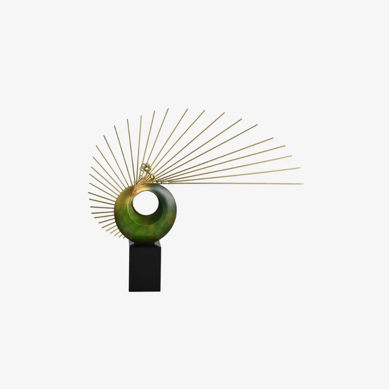 Ambiente Radiant Halo Abstract Sculpture Right 460 × 70 × 400 mm
