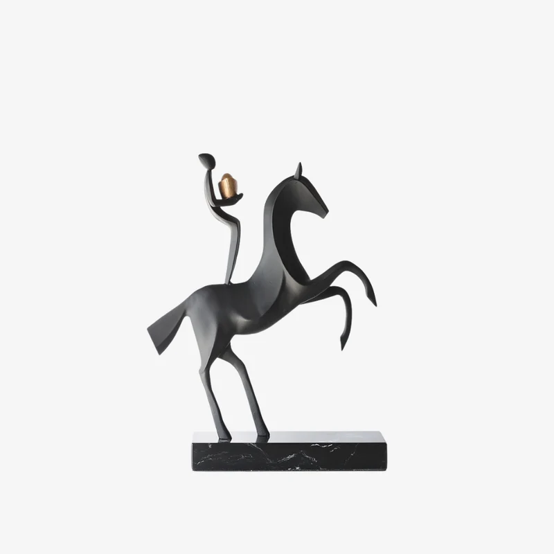 Ambiente Equestrian Poise Abstract Sculpture 22 × 6 × 30 cm