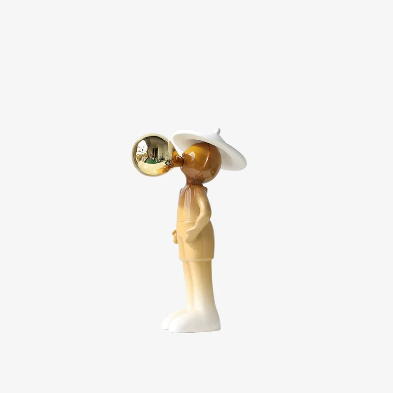 Ambiente Resin Gradient Abstract Figure Sculpture 12 × 18 × 30 cm