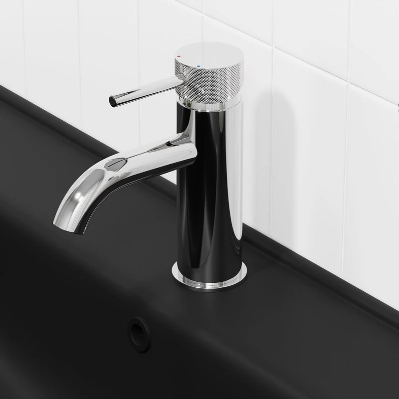 Tvättställsblandare rund 15,7 cm - Krom - Anholt