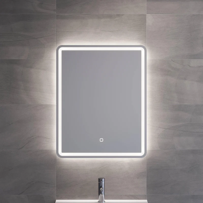 Rektangulär LED-spegel 60x75 cm - med belysning - Tårs