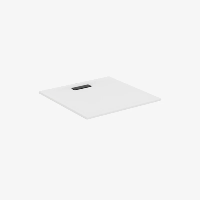 Ideal Standard Ultraflat Black Silk Reinforced Acrylic Square Shower Tray 900 x 900 x 25 mm