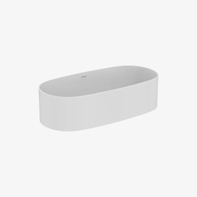 Ideal Standard Linda-X Solid Surface Freestanding Bathtub Matt White 1740 x 850 x 560 mm