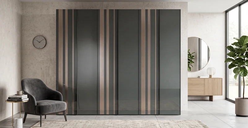 Levante Strip Wardrobe with Hinged Doors B377