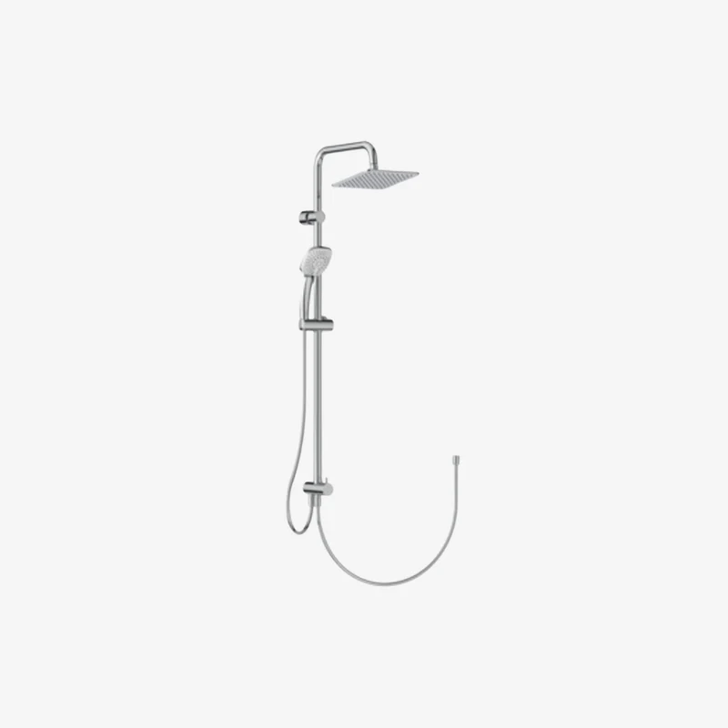 Ideal Standard Idealrain Cube 200 mm Rain Head Chrome Metal Wall Mounted Exposed Shower System