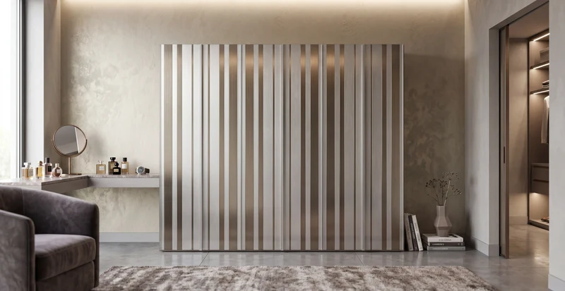 Levante Strip Wardrobe with Hinged Doors B376