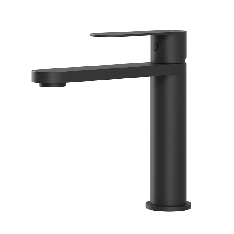 Tvättställsblandare i modern design 17,3 cm - matt svart - Tårnby