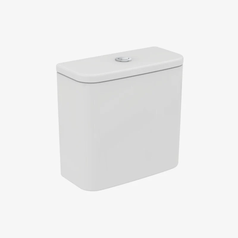 Ideal Standard Playa Vitreous China Close-Coupled Glossy White Toilet Cistern with 4/2.6L Dual Flush & Bottom Inlet 174 x 371 x 358 mm